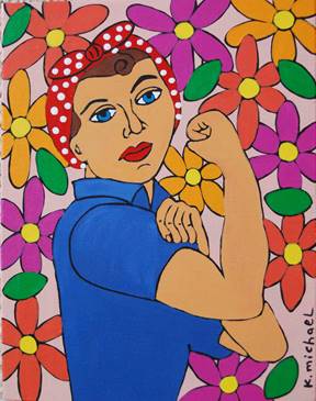 rosey the riveter quilt for web