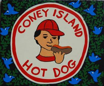 coney island hot dog quilt for web